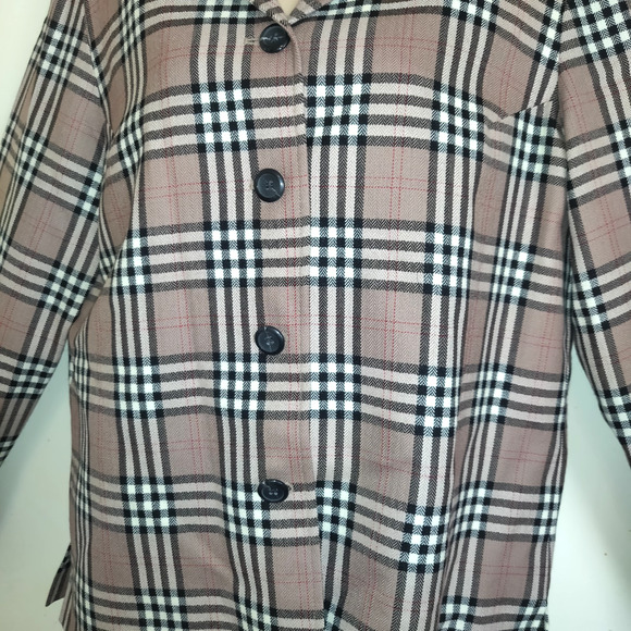 Vintage Pendleton Virgin Wool Tartan Plaid Blazer Women's 10 Jacket USA 80s 90s - Picture 3 of 16